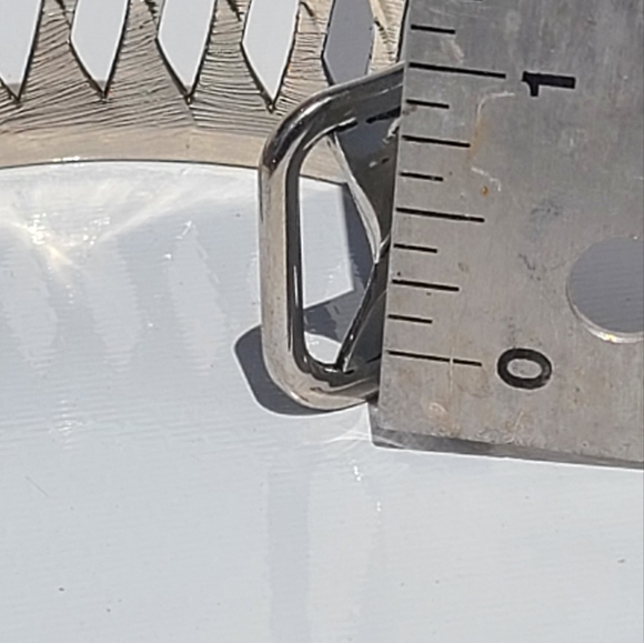 Lia Sophia "Shockwave" Silver Tone Individual Twisted Slats Cuff Bracelet - Picture 7 of 7